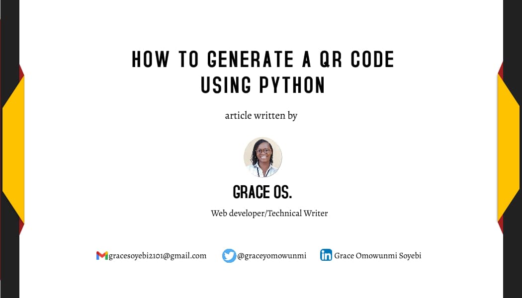 How To Generate A QRcode Using Python